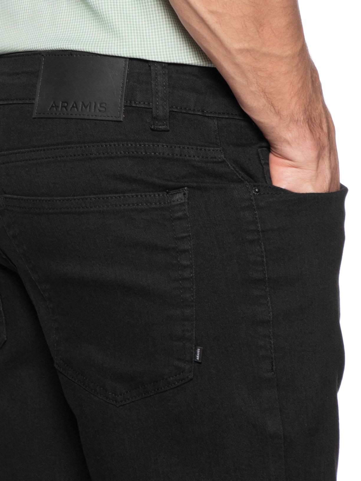Bermuda Jeans Masculina Am Preto Aramis