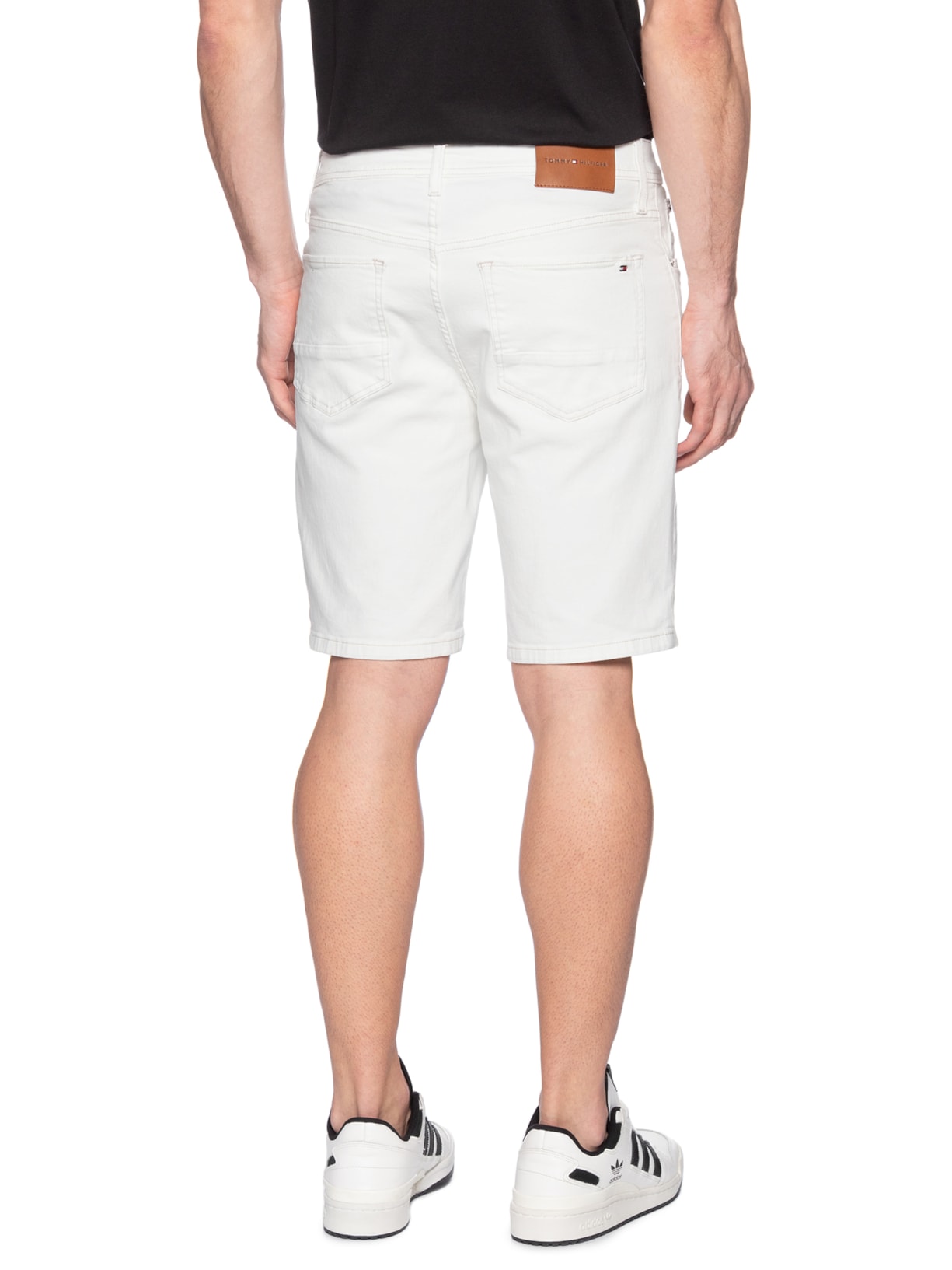 Bermuda Jeans Masculina Brooklyn Straight Branco Tommy Hilfiger