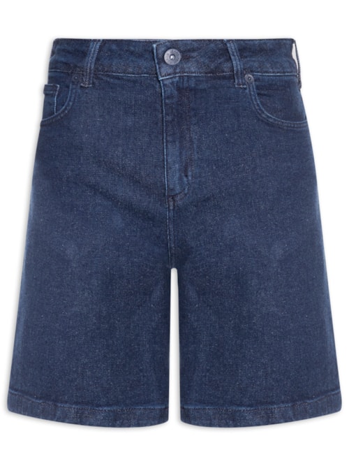 Bermuda Jeans Raquel Feminina – Azul