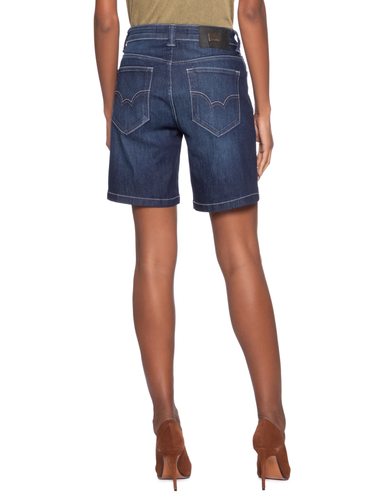 Bermuda Jeans Raquel Feminina Azul Forum