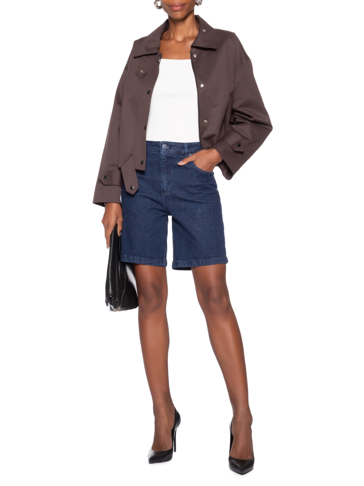 Bermuda Jeans Raquel Feminina – Azul Forum