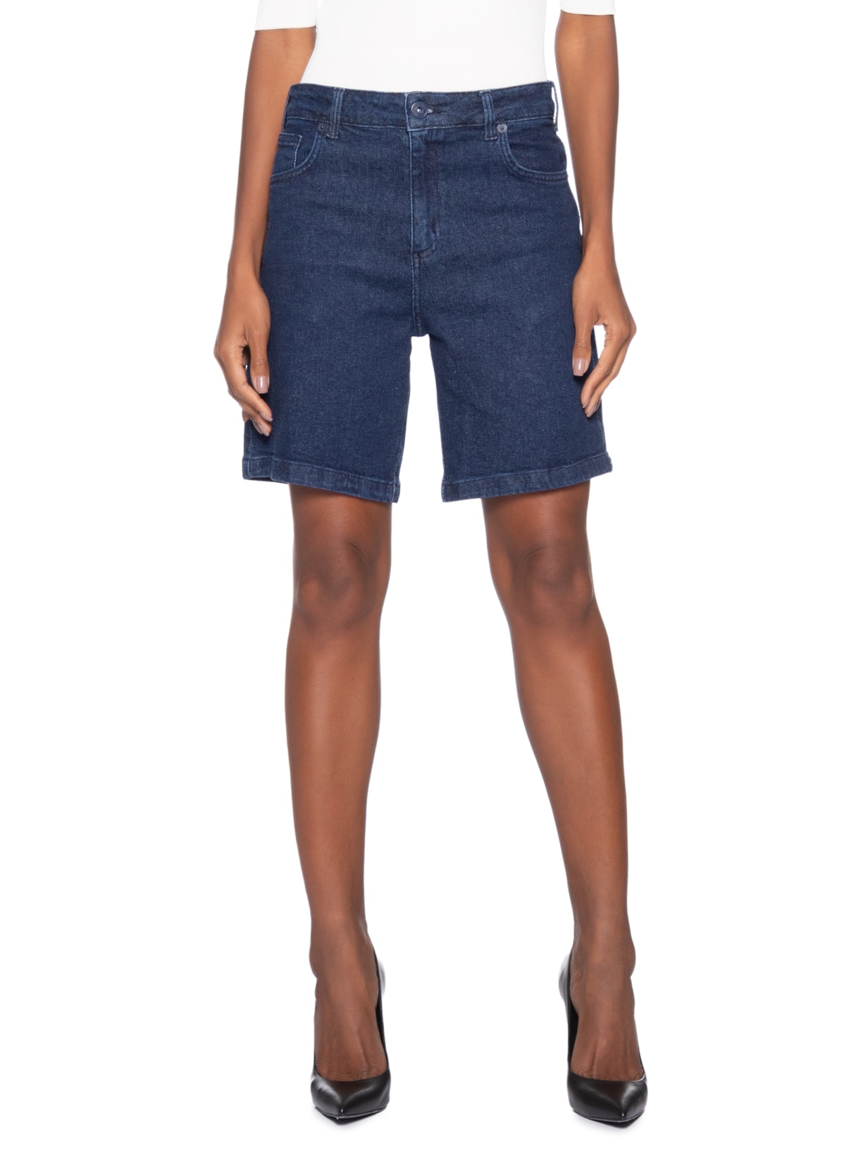 Bermuda Jeans Raquel Feminina – Azul Forum