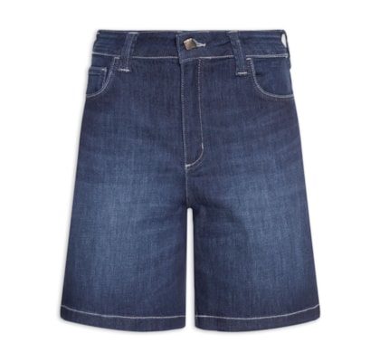 Bermuda Jeans Raquel Feminina – Azul