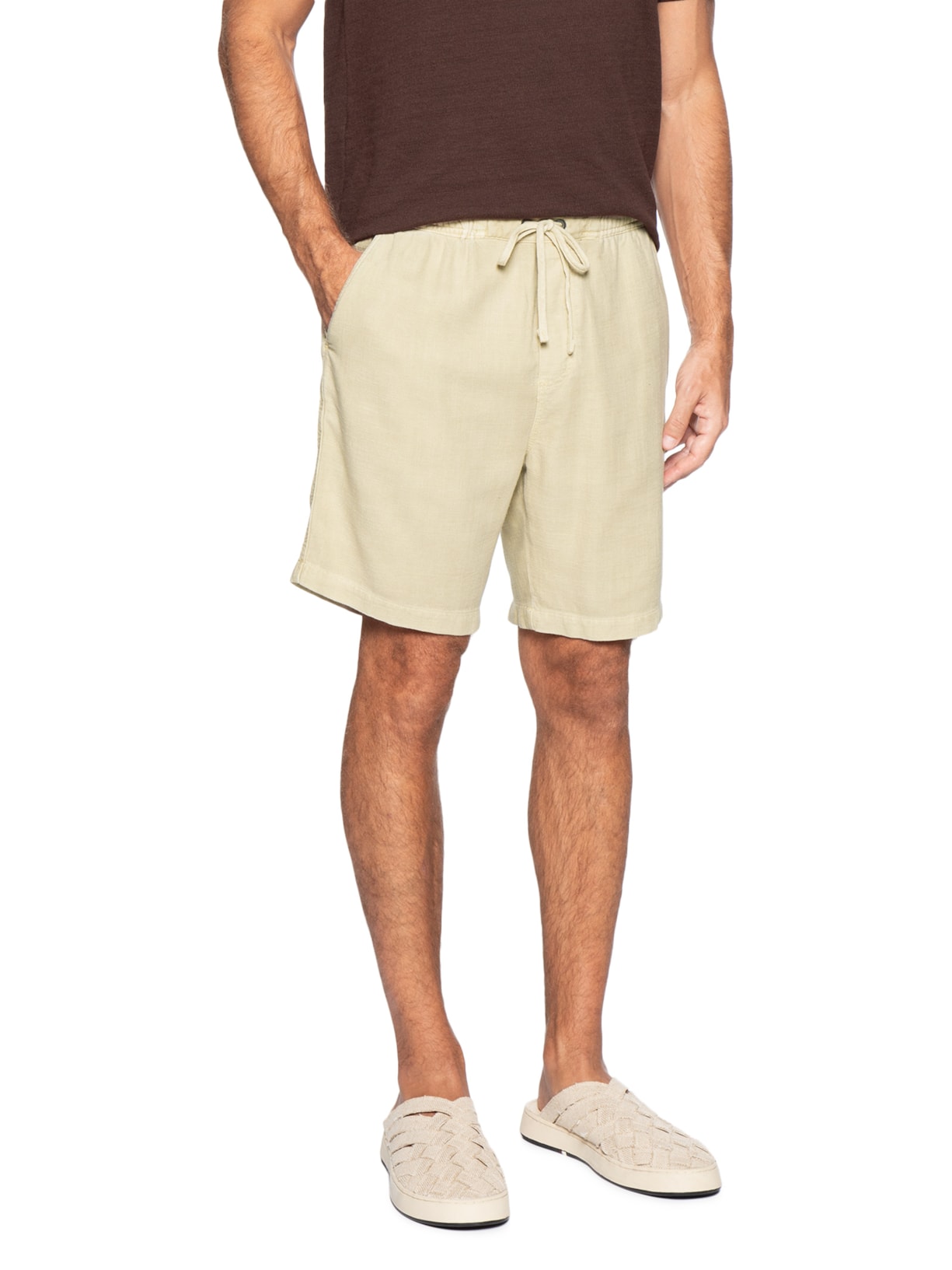 Bermuda Jogger Salar Masculina Bege Austral