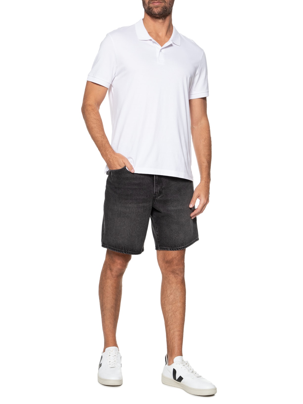 Bermuda Masculina 468 Loose Preto Levi's