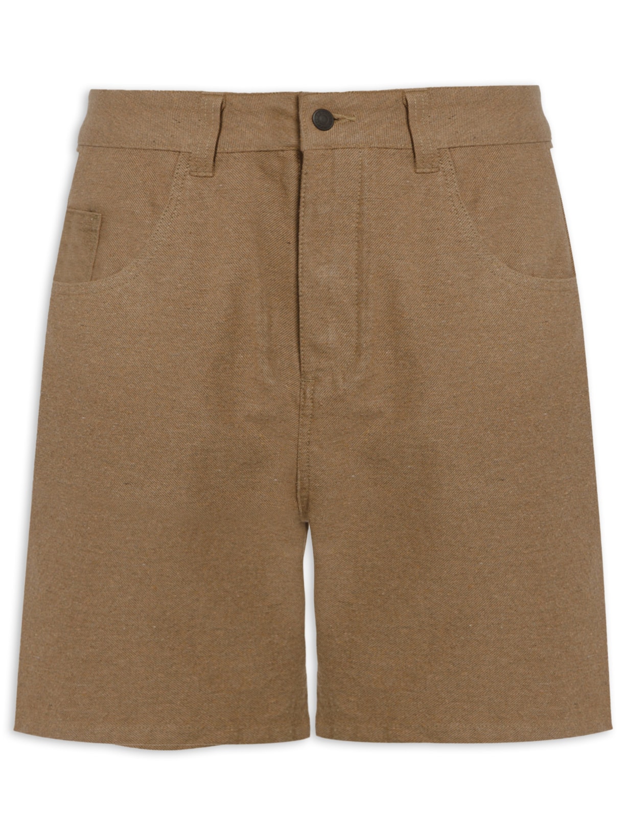 Bermuda Masculina 5 Pockets Rustic E-Basics - Marrom