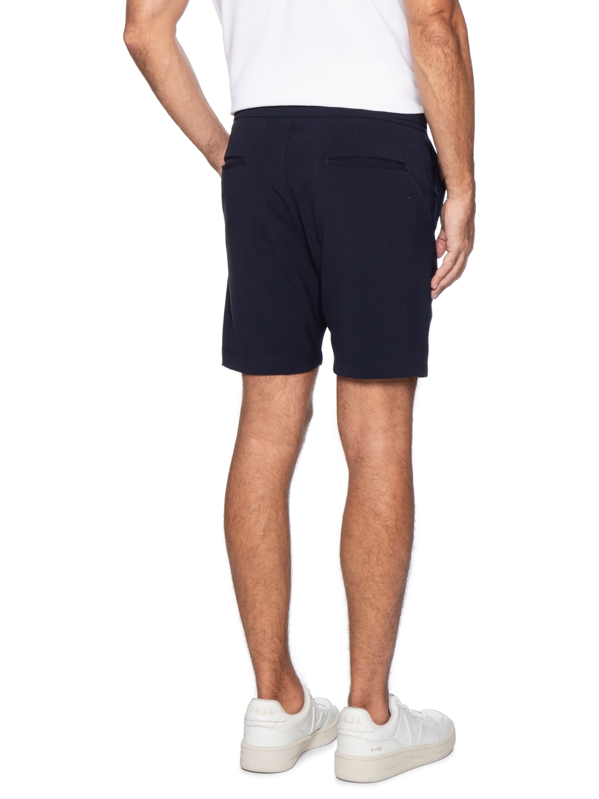 Bermuda Masculina Alfaiataria Azul '2 Essential