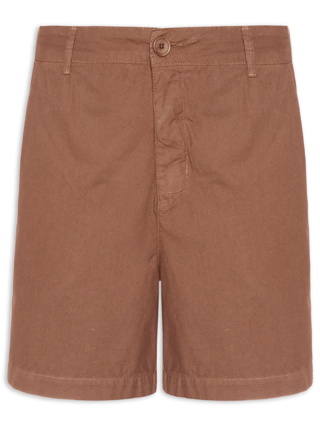 Bermuda Masculina Alfaiataria Basic Line - Marrom