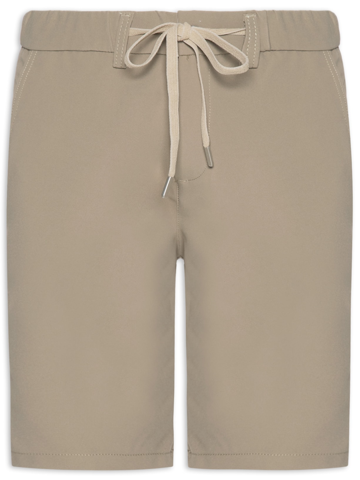 Bermuda Masculina Alfaiataria Cós Elástico E Cordão - Verde