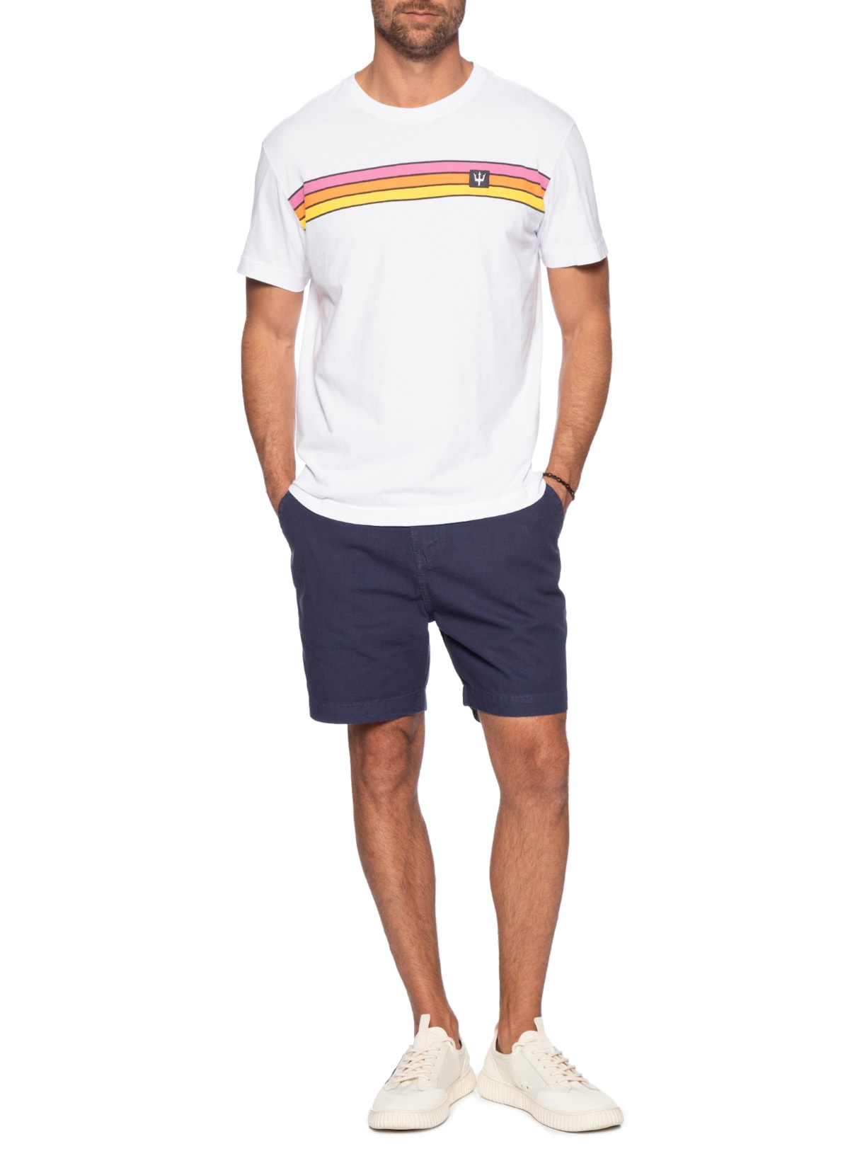 Bermuda Masculina Alfaiataria Cotton E- Basics Azul Osklen