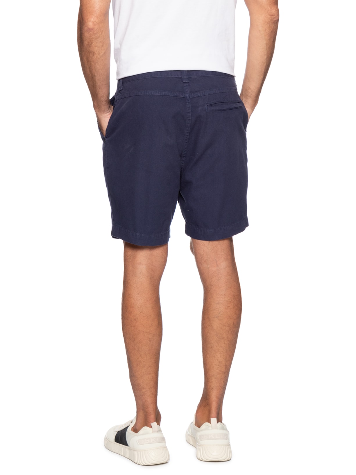 Bermuda Masculina Alfaiataria Cotton E- Basics Azul Osklen