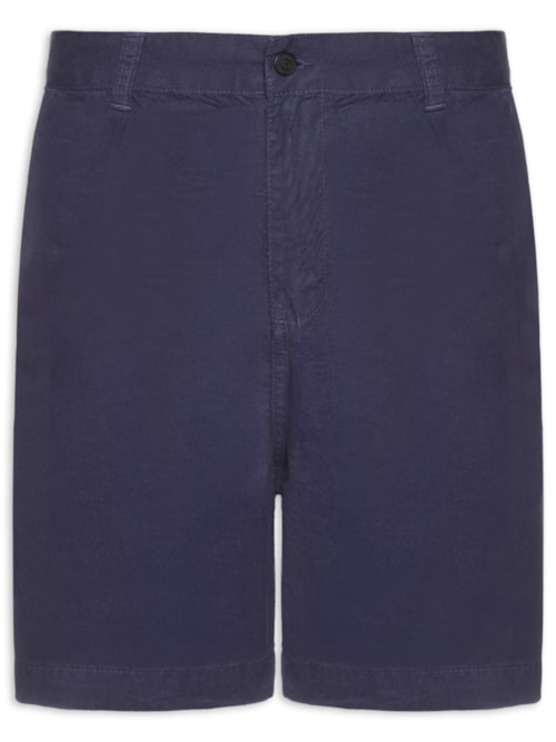 Bermuda Masculina Alfaiataria Cotton E- Basics - Azul