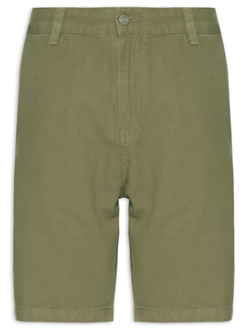 Bermuda Masculina Alfaiataria E-basics - Verde