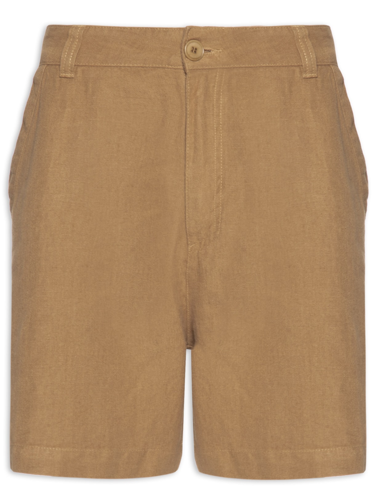 Bermuda Masculina Alfaiataria Flow Linen Bege Osklen