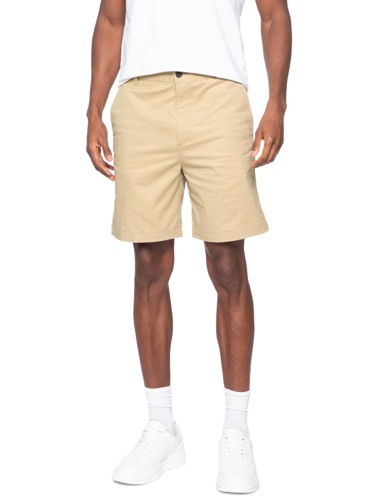 Bermuda Masculina Alfaiataria Genar261S Bege Hugo