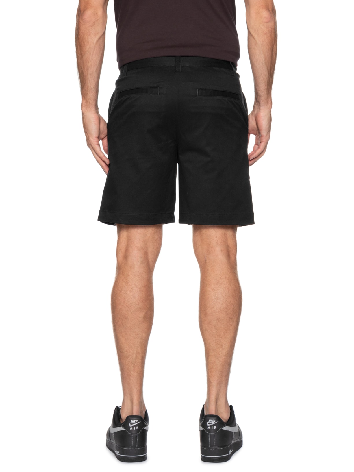 Bermuda Masculina Alfaiataria Genar261S Preto Hugo