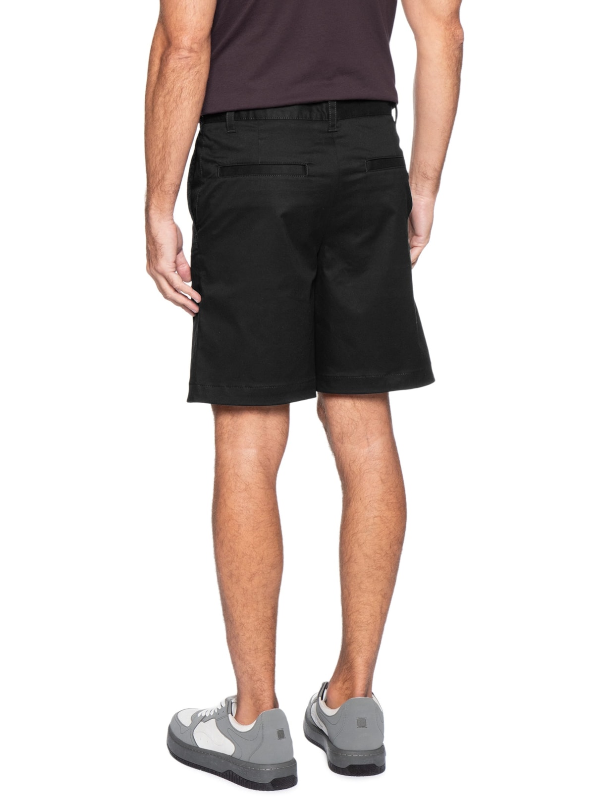 Bermuda Masculina Alfaiataria Genar261S Preto Hugo