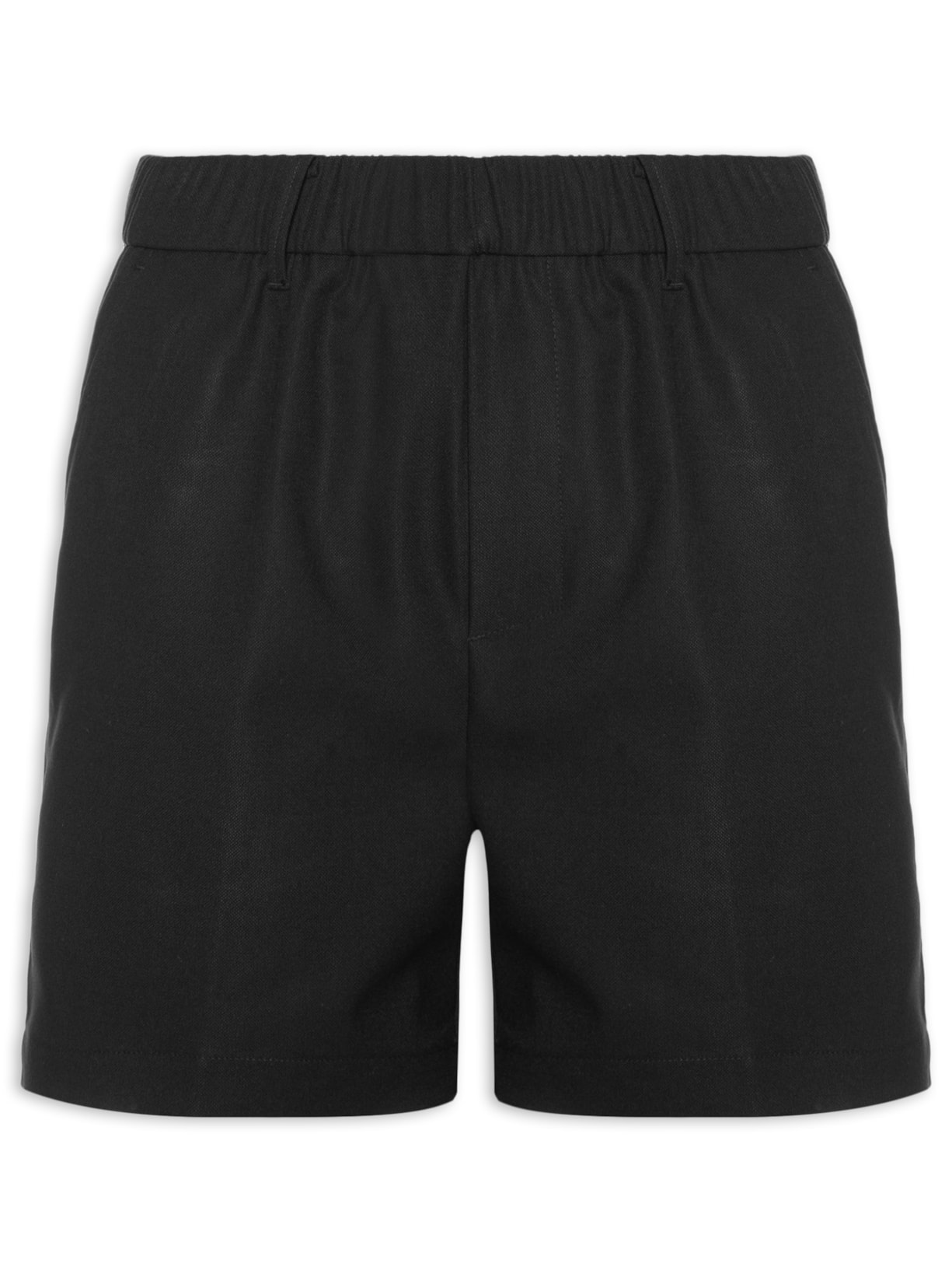 Bermuda Masculina Alfaiataria Knit - Preto