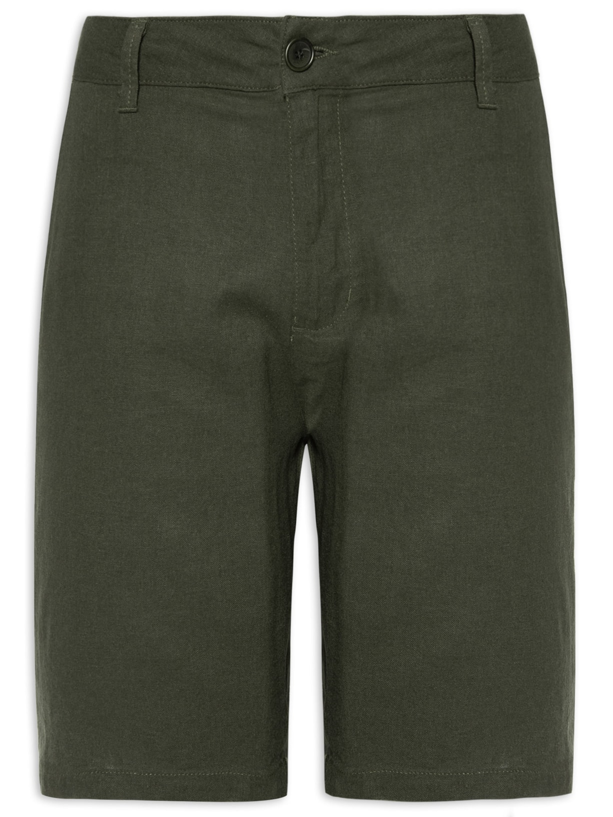 Bermuda Masculina Alfaiataria Linen Blithe - Verde