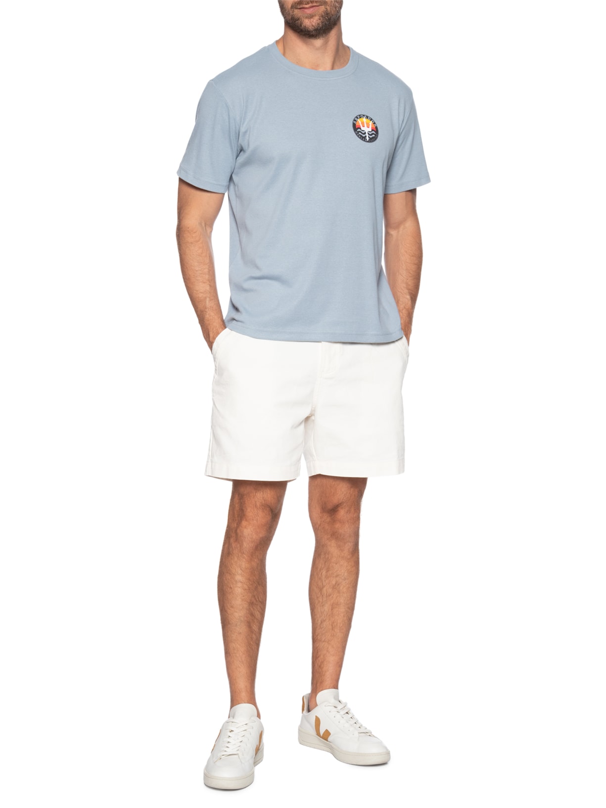 Bermuda Masculina Alfaiataria New Flow Basic Branco Osklen