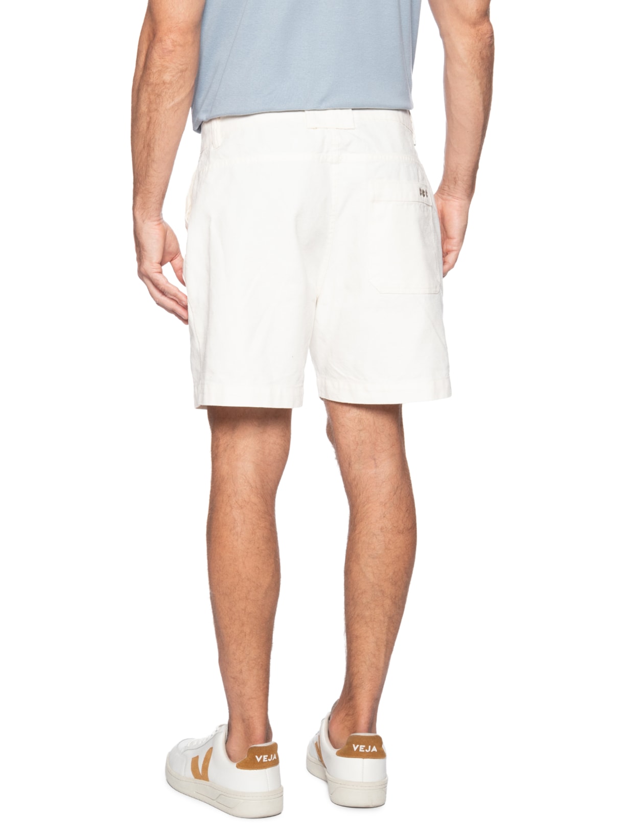 Bermuda Masculina Alfaiataria New Flow Basic Branco Osklen