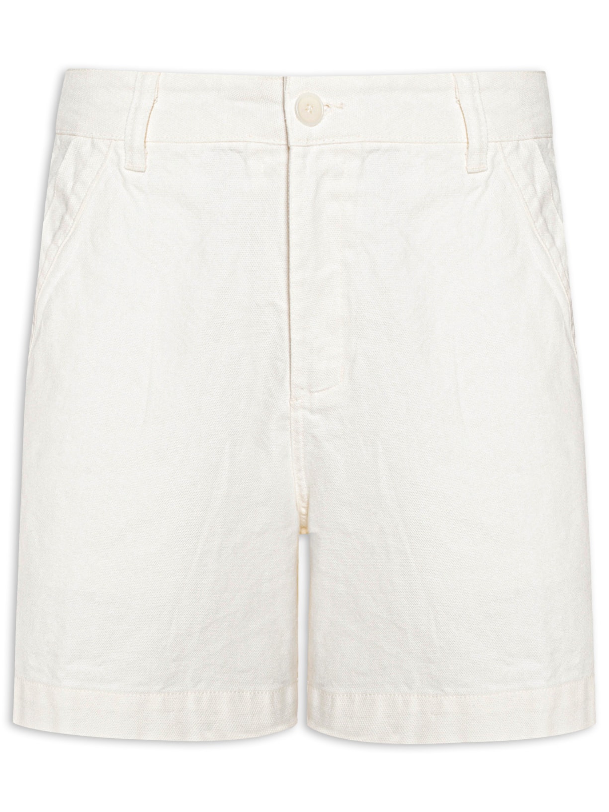 Bermuda Masculina Alfaiataria New Flow Basic Branco Osklen