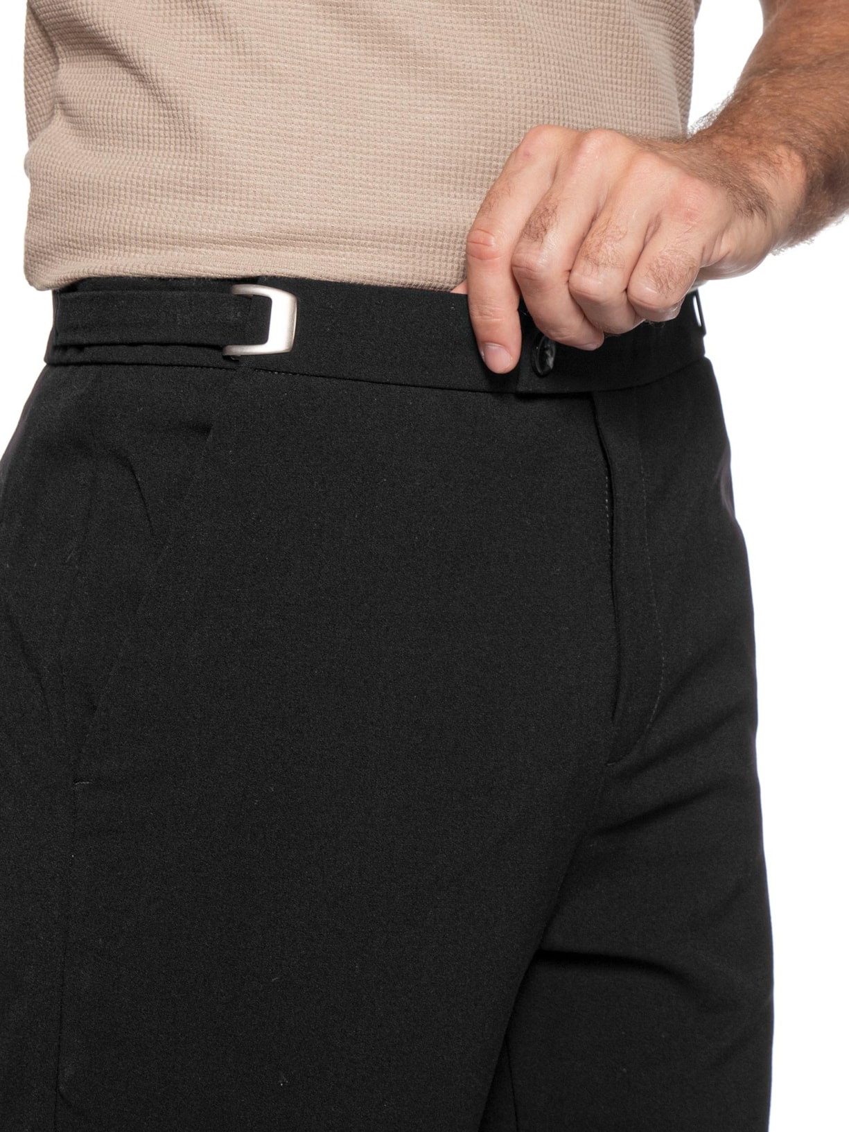 Bermuda Masculina Alfaiataria Preto '2 Essential