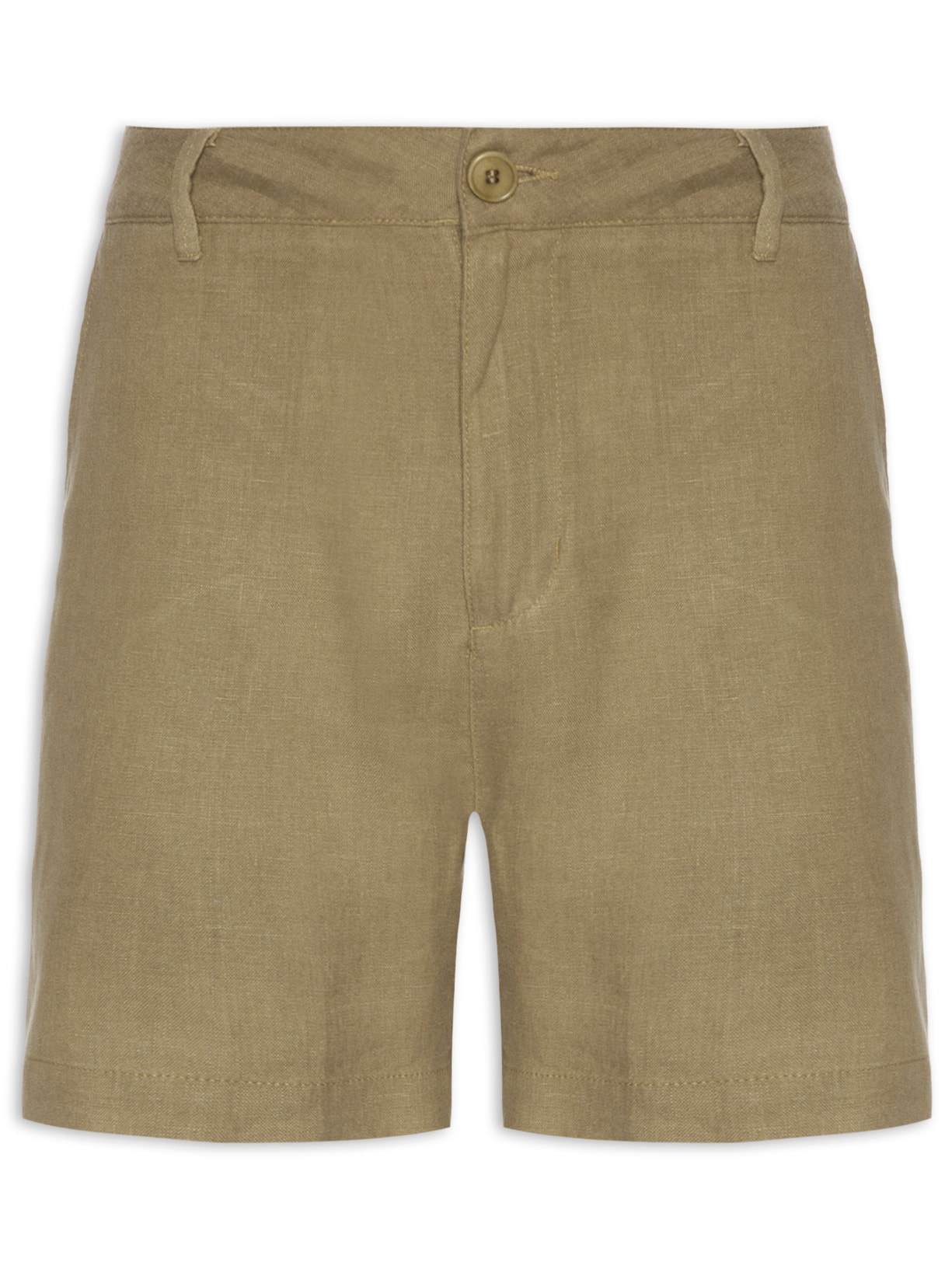 Bermuda Masculina Alfaiataria Pure Linen - Bege