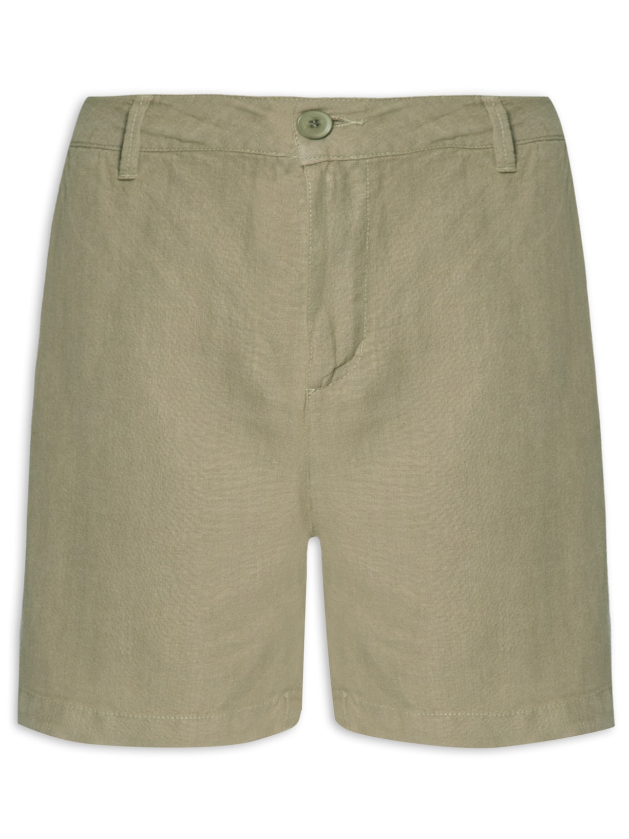 Bermuda Masculina Alfaiataria Pure Linen - Verde