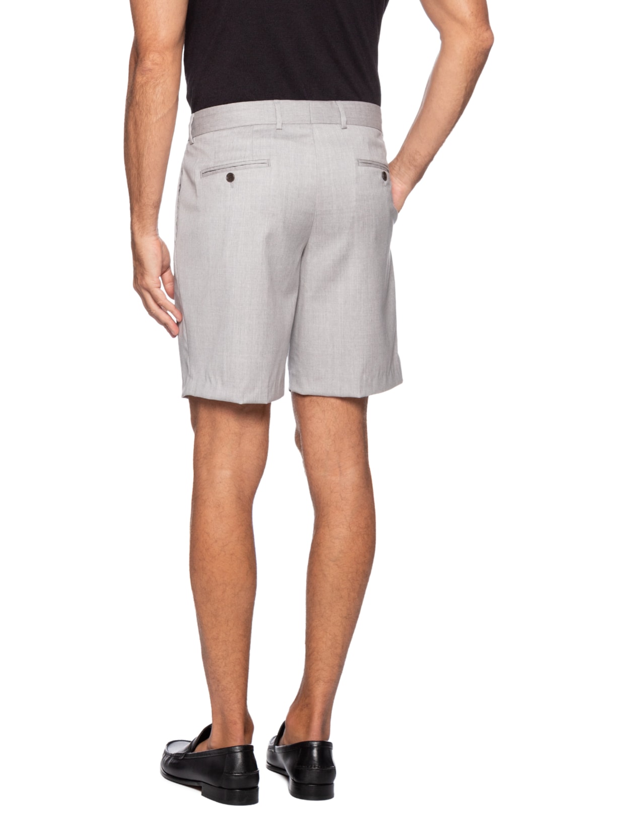 Bermuda Masculina Alfaiataria Z461 Cinza Ricardo Almeida