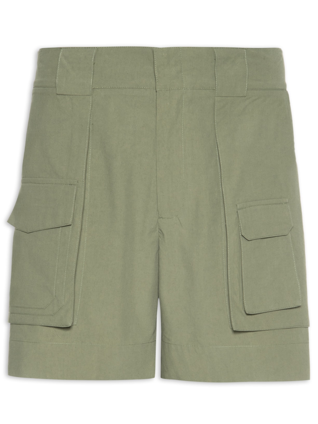 Bermuda Masculina Algodão Cargo Verde Handred