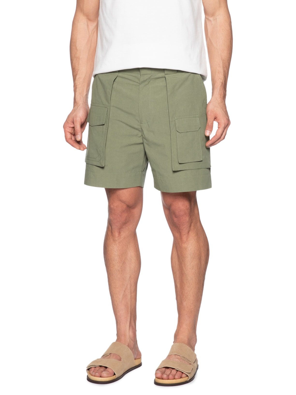 Bermuda Masculina Algodão Cargo Verde Handred