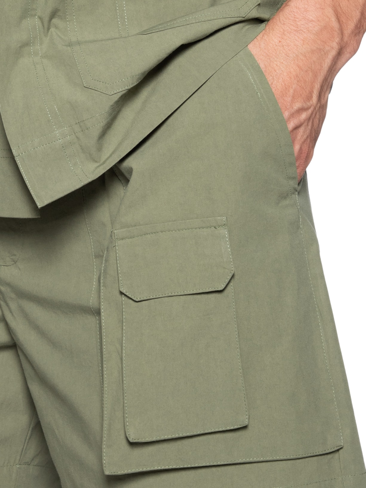 Bermuda Masculina Algodão Cargo Verde Handred