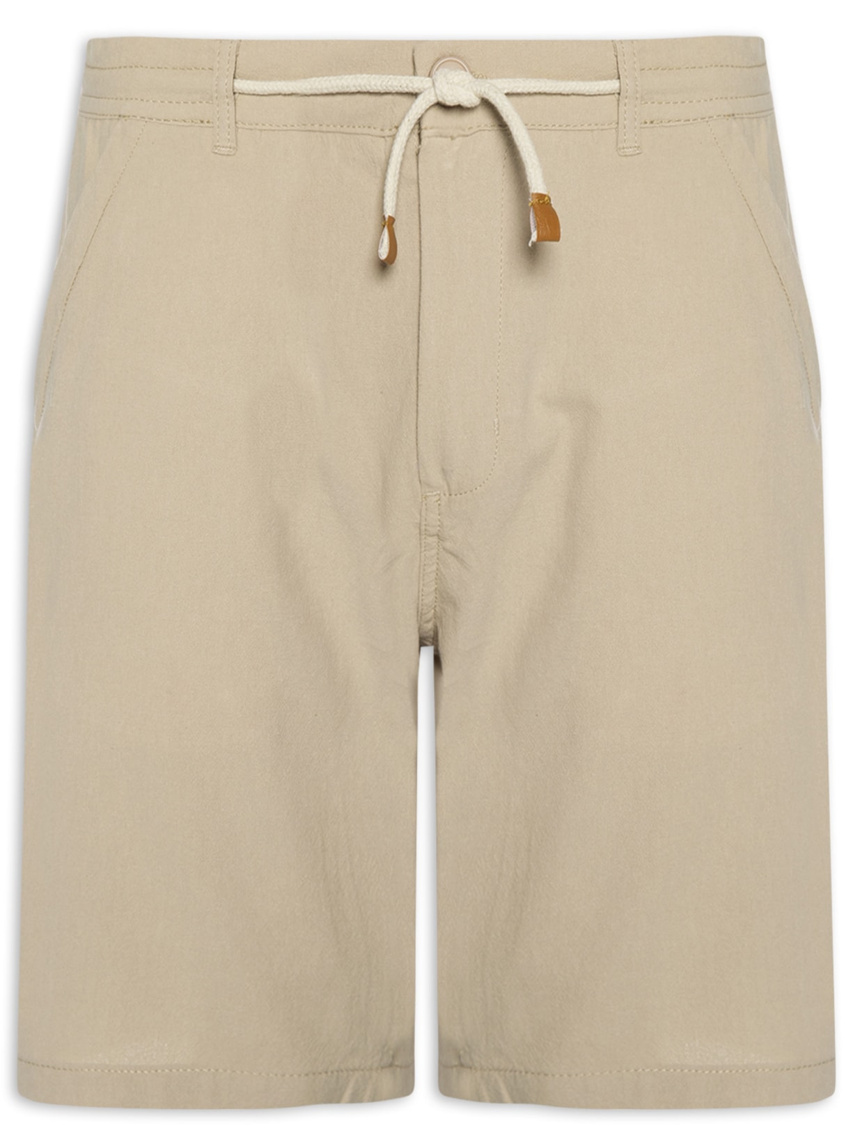 Bermuda Masculina Algodão Ocean Bege '2 Essential