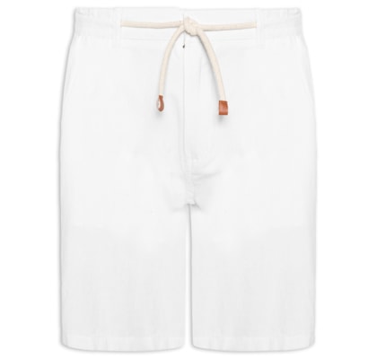 Bermuda Masculina Algodão Ocean - Branco