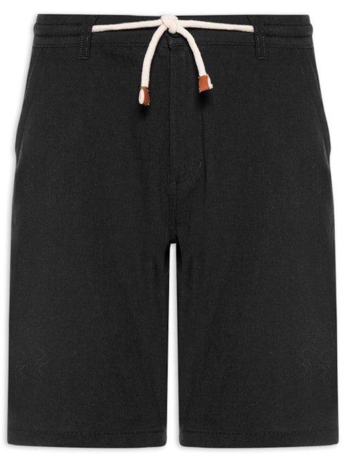 Bermuda Masculina Algodão Ocean - Preto