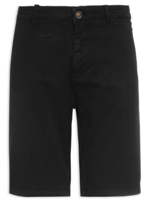 Bermuda Masculina Básica - Preto