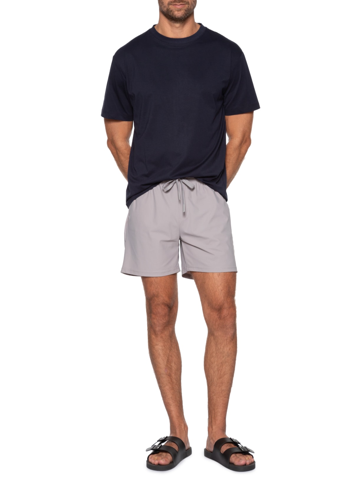 Bermuda Masculina Beachwear Cinza '2 Essential