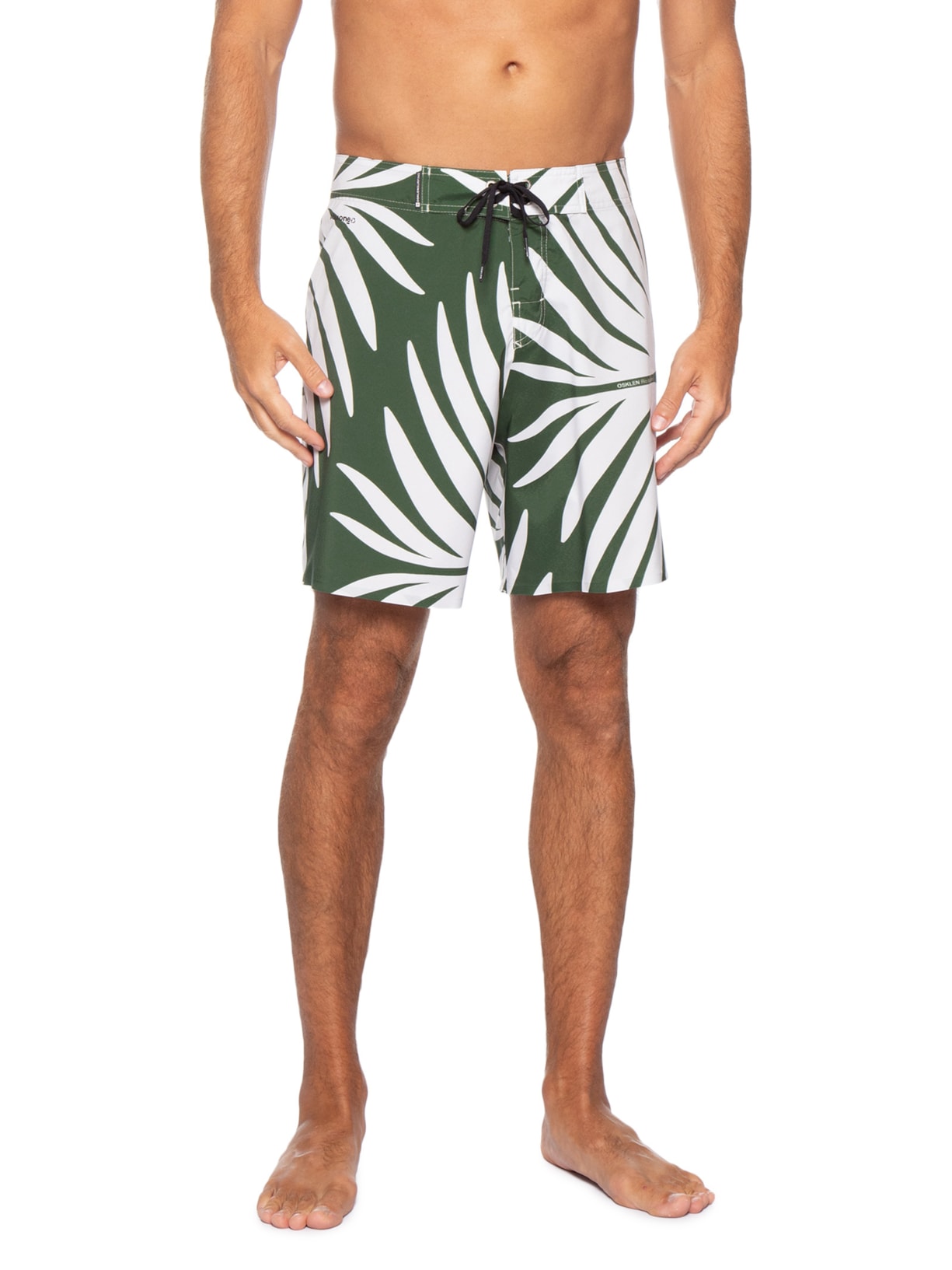 Bermuda Masculina Beachwear Graph Square A7 Verde Osklen