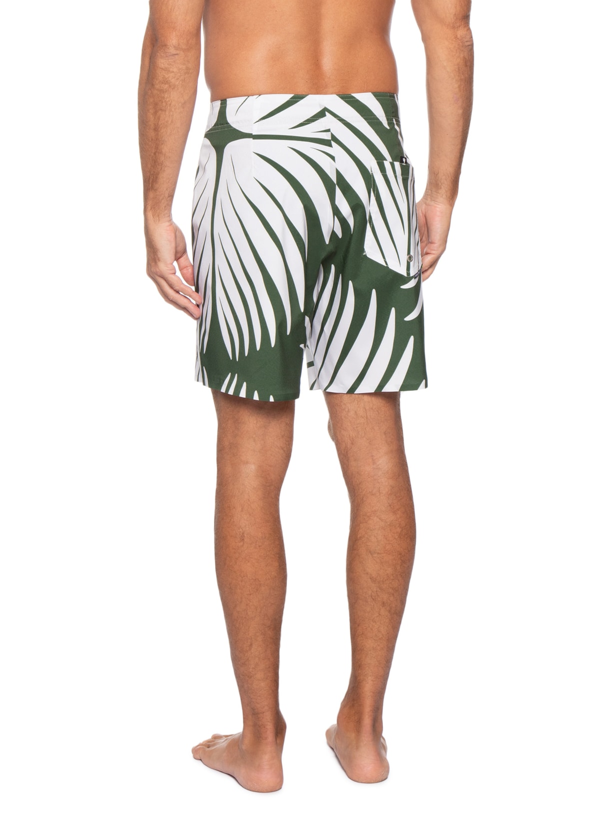 Bermuda Masculina Beachwear Graph Square A7 Verde Osklen