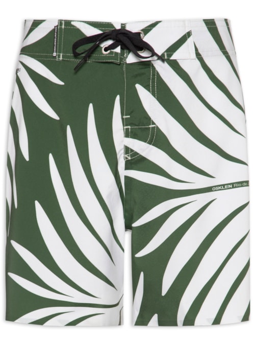 Bermuda Masculina Beachwear Graph Square A7 – Verde