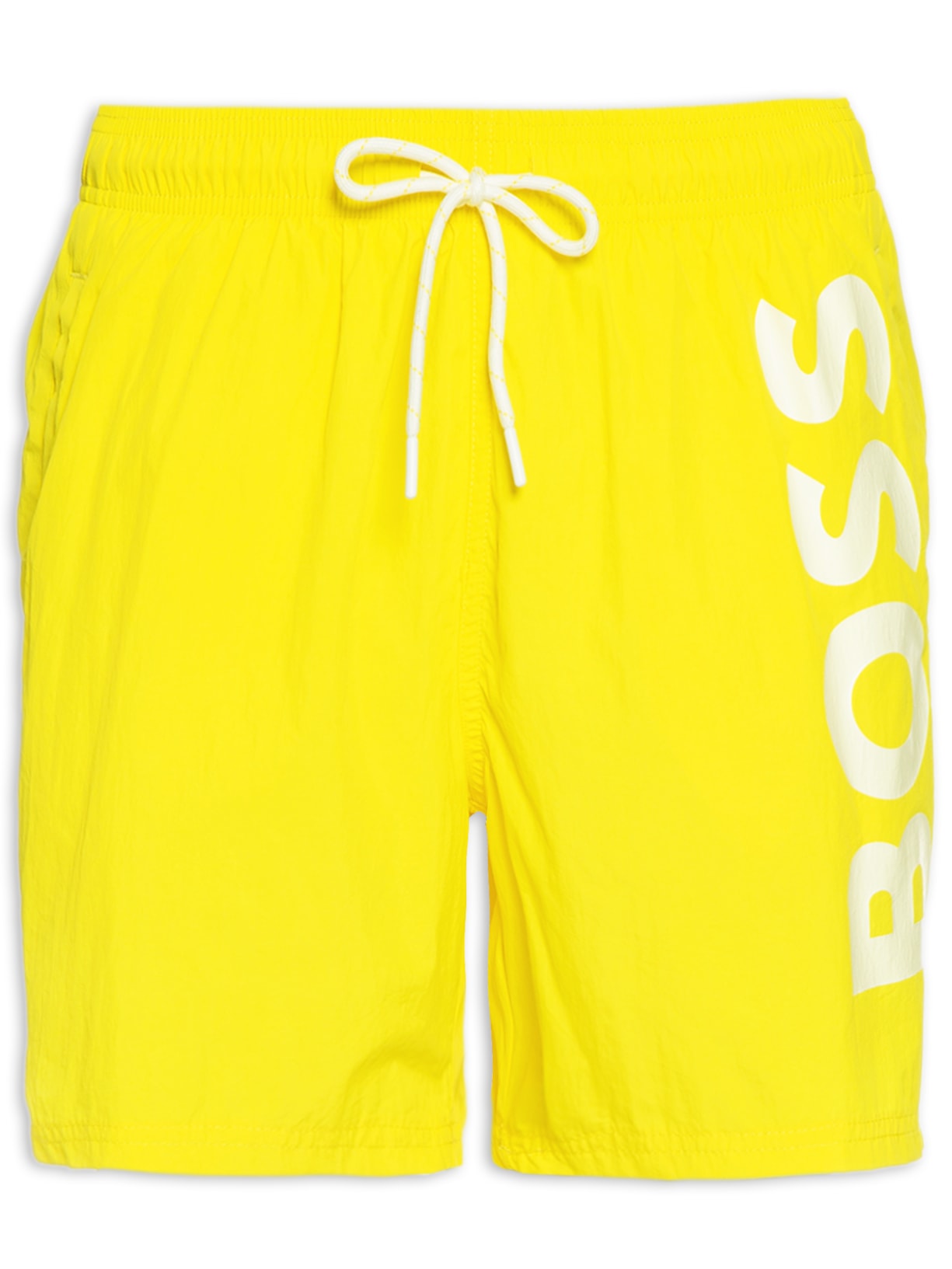 Bermuda Masculina Beachwear Octopus - Amarelo