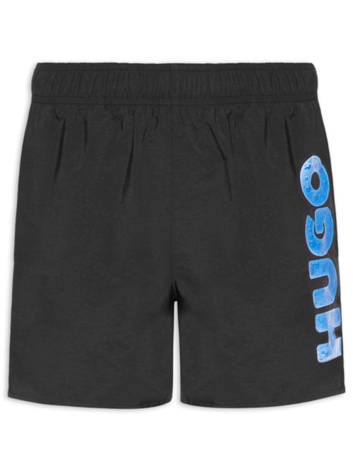 Bermuda Masculina Beachwear Splash - Preto