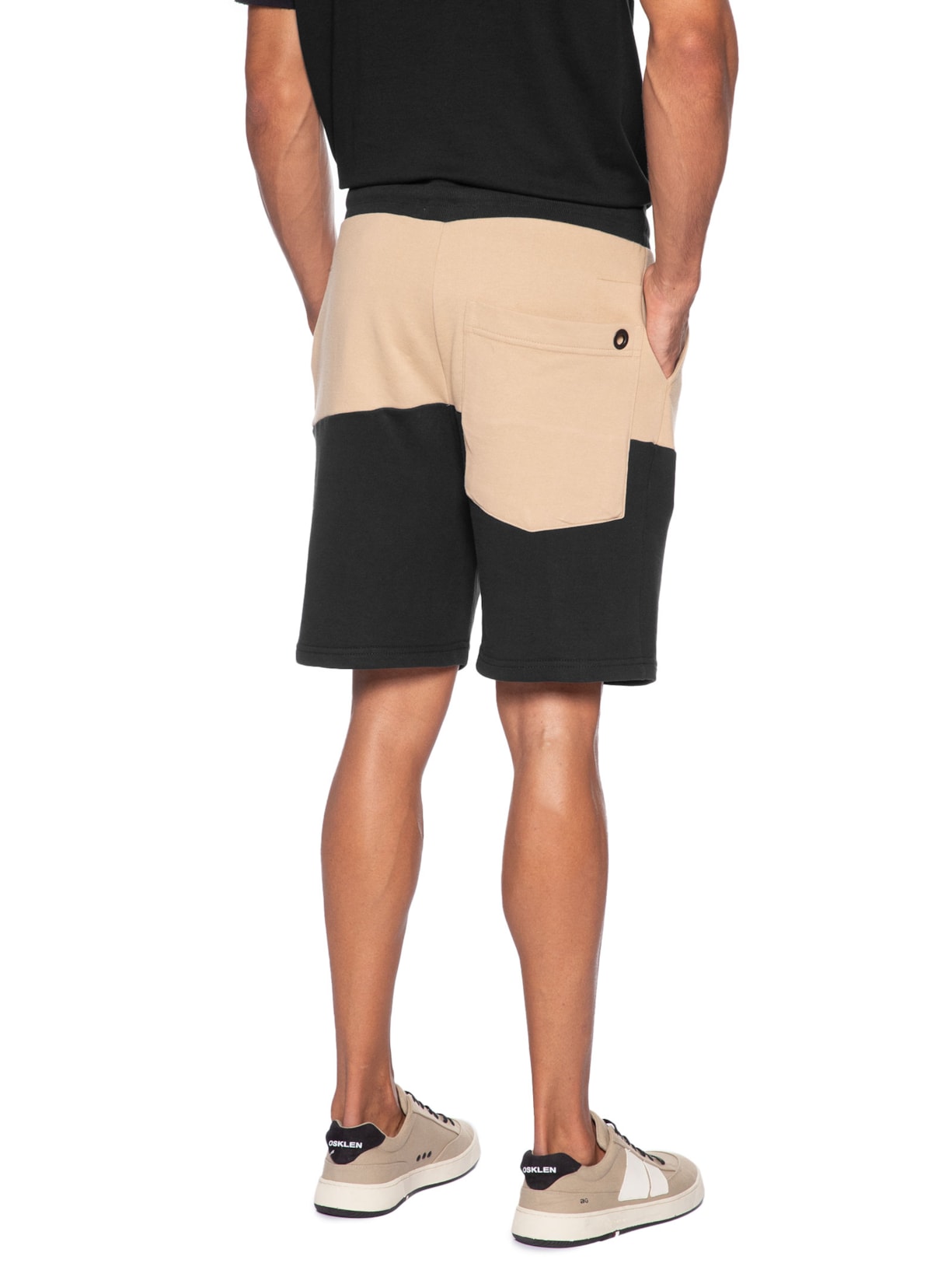 Bermuda Masculina Bicolor New Preto Osklen