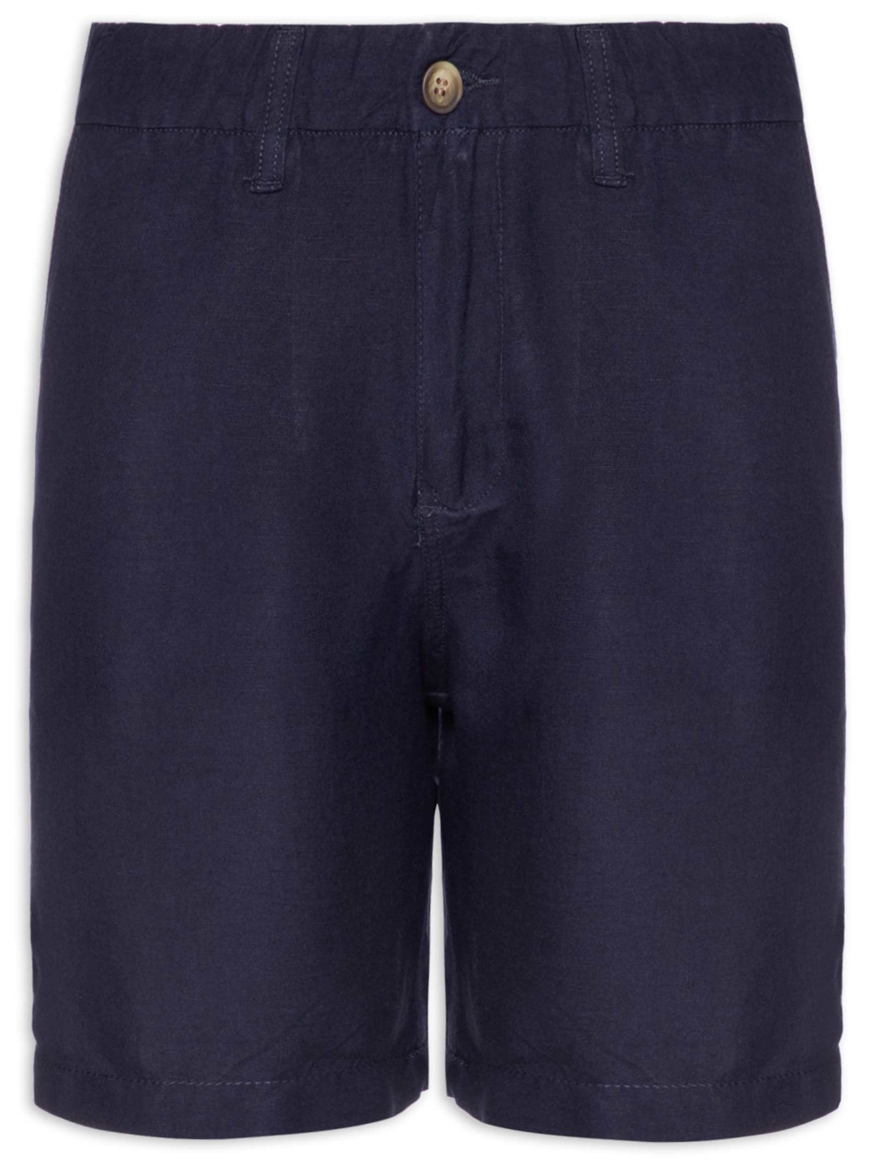 Bermuda Masculina Blend Linen – Azul