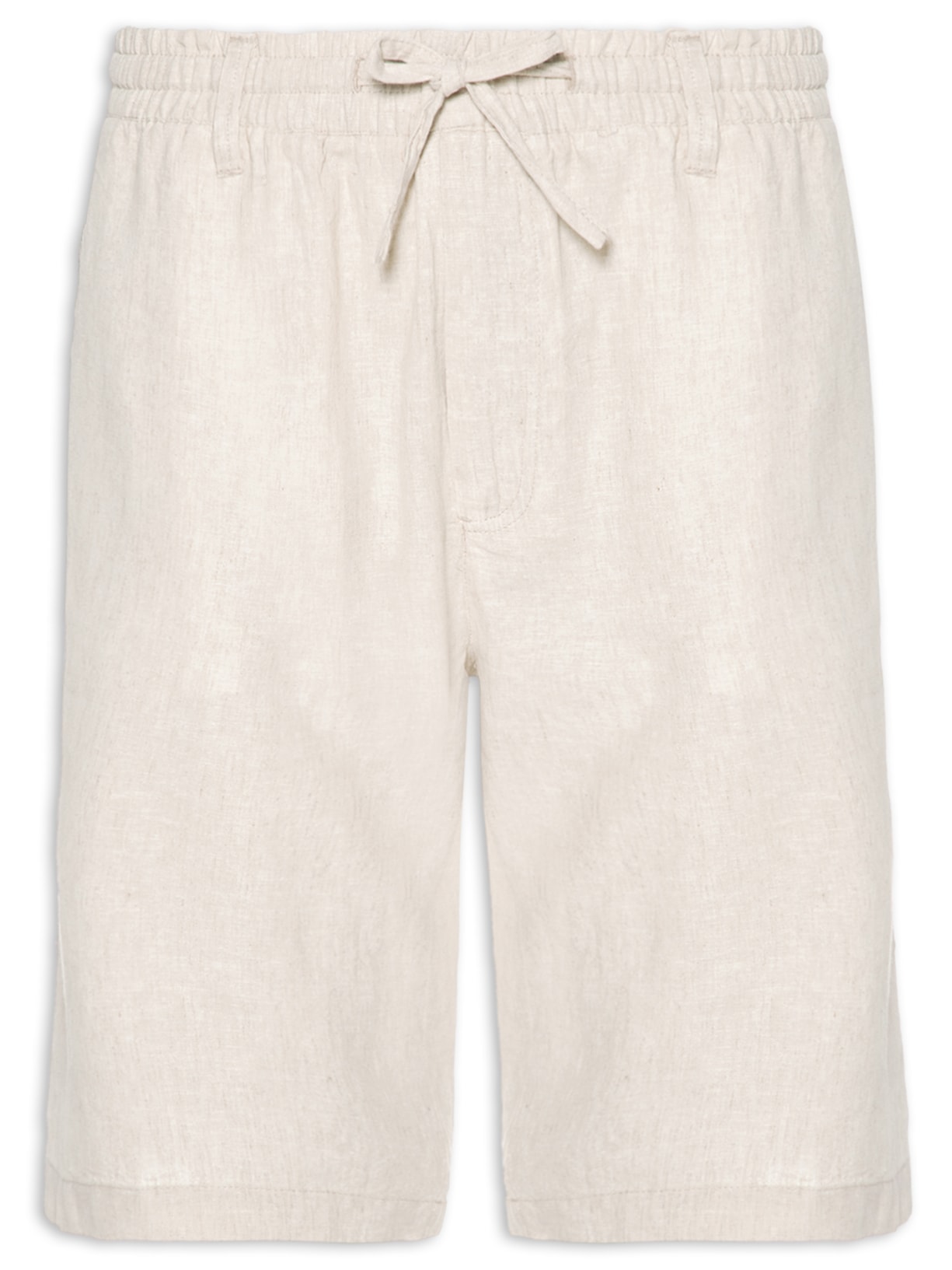 Bermuda Masculina Blend Linho - Bege