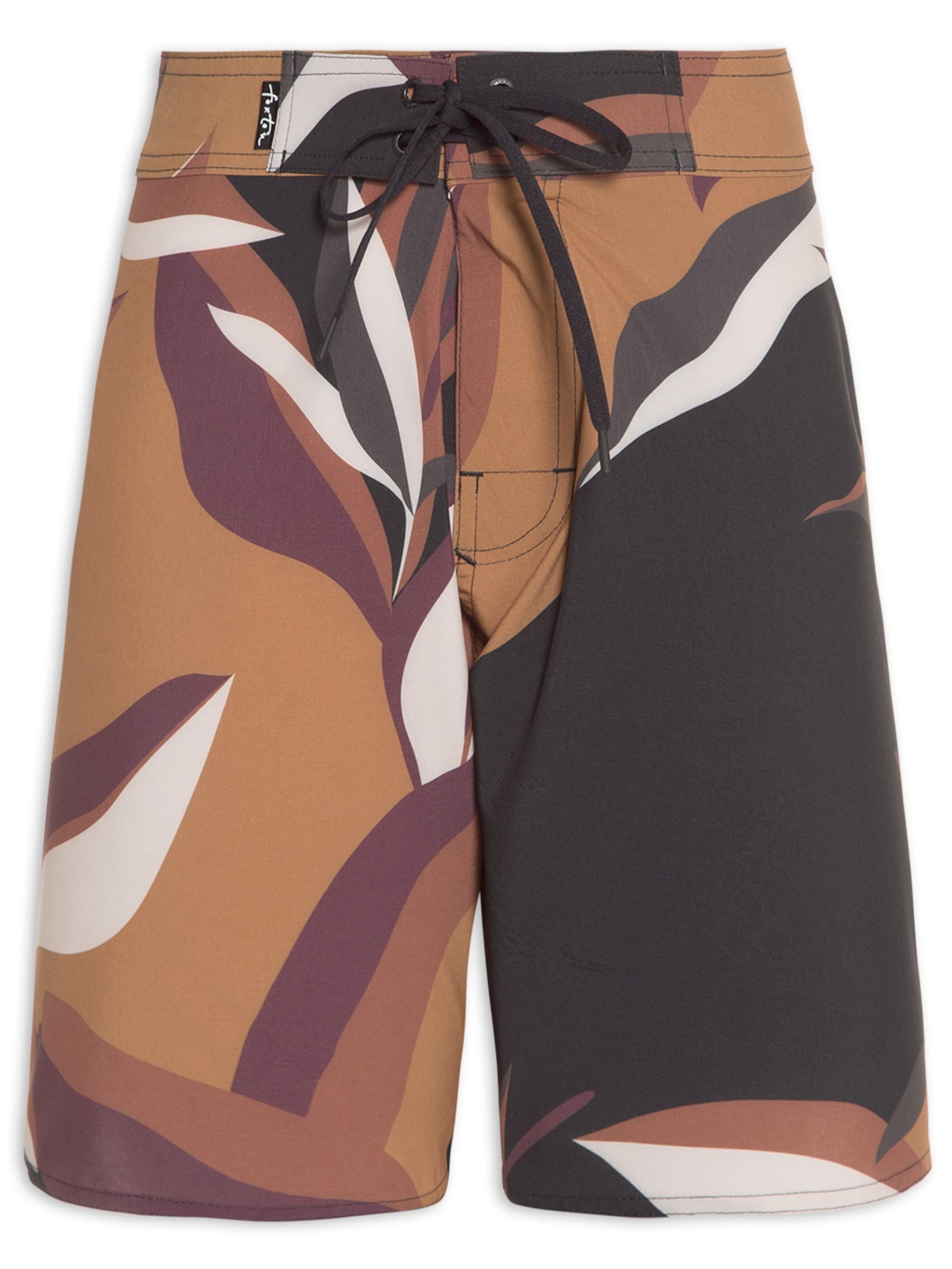 Bermuda Masculina Boardshort Graphic Garden - Preto
