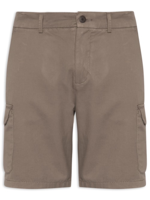 Bermuda Masculina Cargo Chino Color - Bege