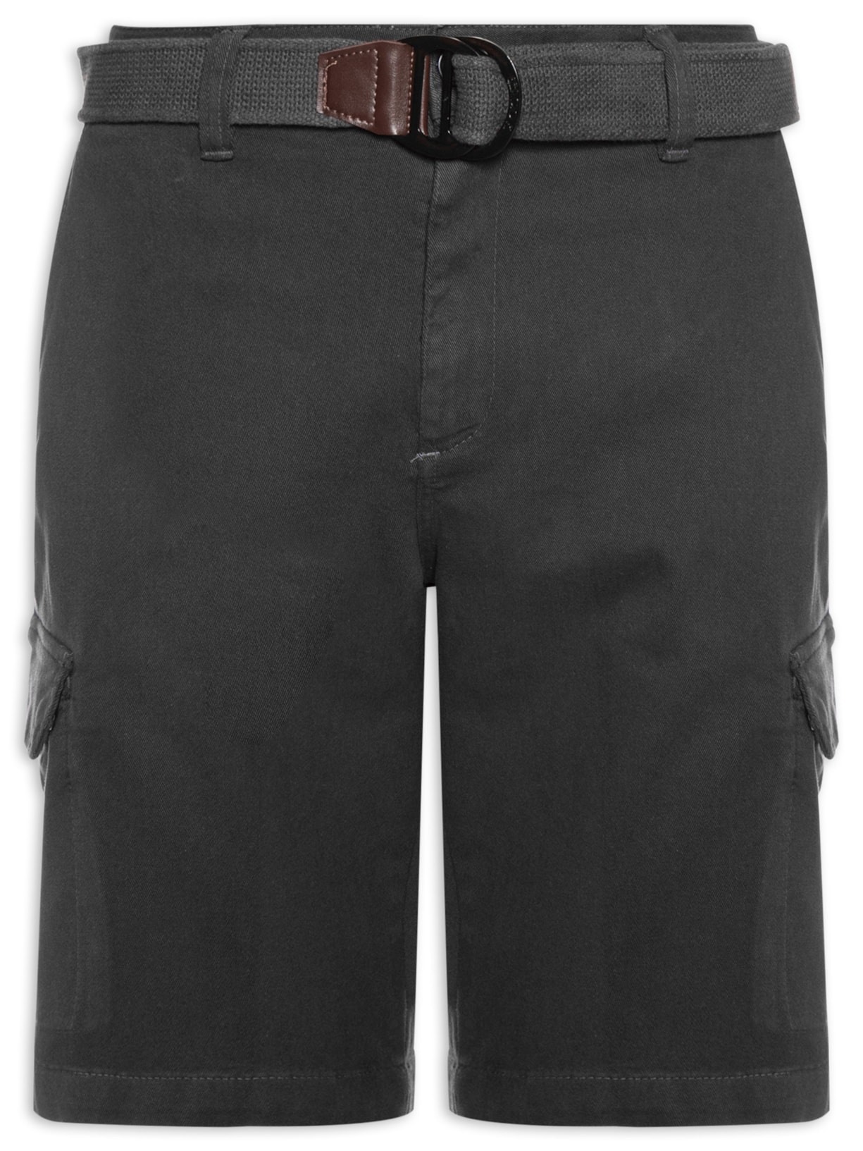 Bermuda Masculina Cargo com Cinto - Preto