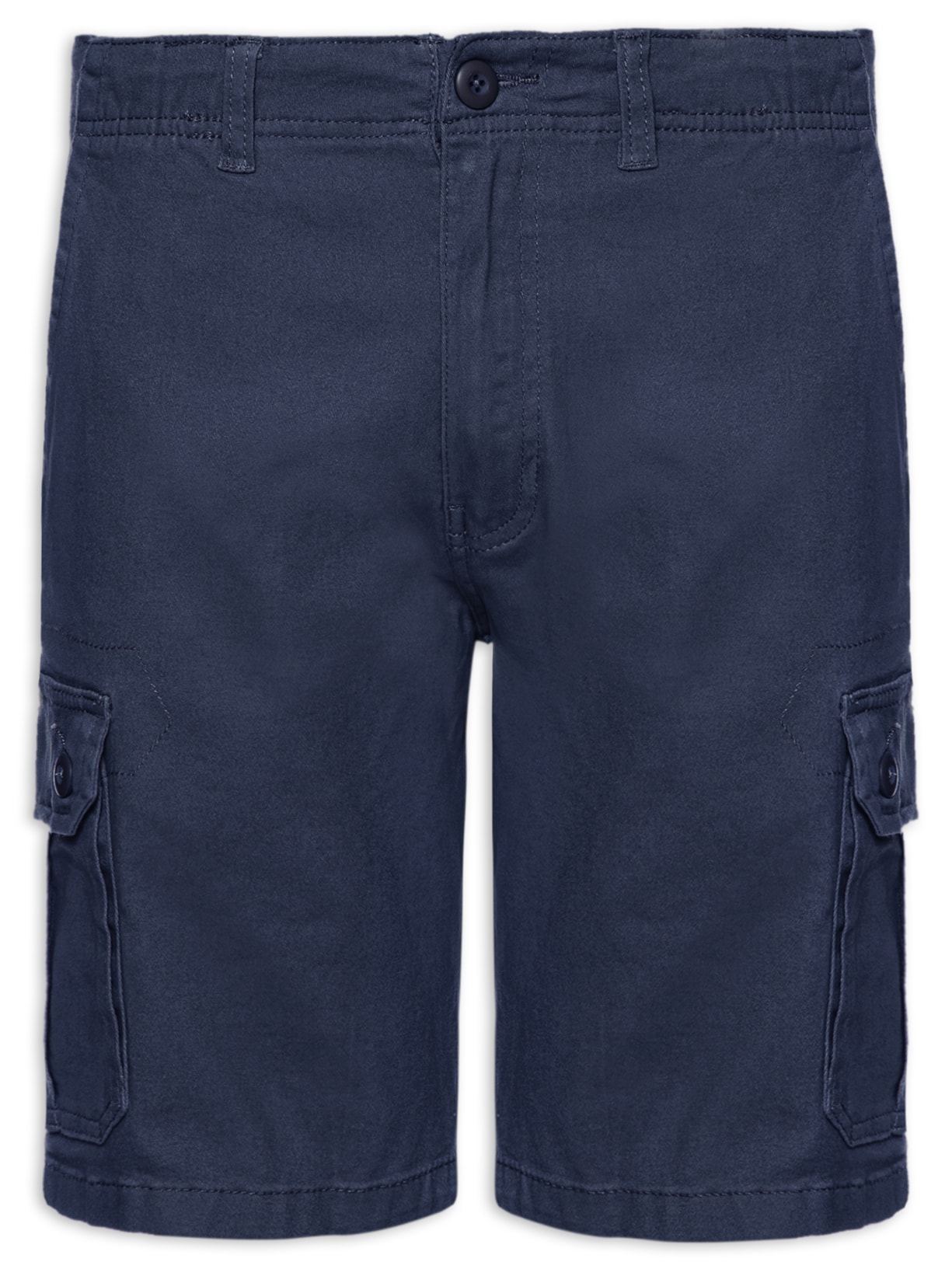 Bermuda Masculina Cargo Em Sarja - Azul